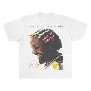 DRAKE FOR ALL THE DOGS RAP HIP HOP ALBUM BIG GRAPHIC T SHIRT NEW